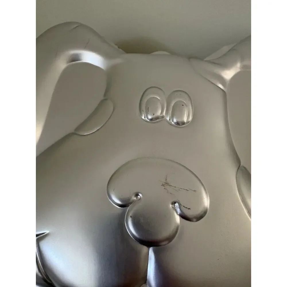 Vintage Wilton Blue's Clues Cake Pan w/Decorating Instructions 2003 Metal